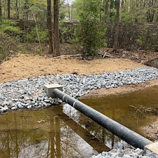 Creek-Crossing-Sewer-Bridge-Installation-CAMP-Glenlake 0